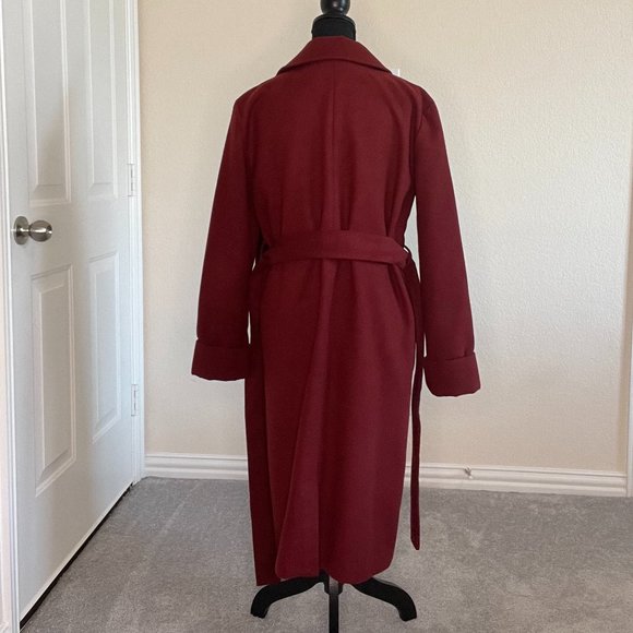 The Fifth Label Women's Belted Trench Coat in Maroon (Deep Red) - Medium - Picture 7 of 8